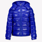 Moncler Maya Kinder Jongens Winterjas In Cobalt Blauw