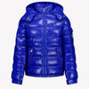 Moncler Maya Kinder Jongens Winterjas In Cobalt Blauw
