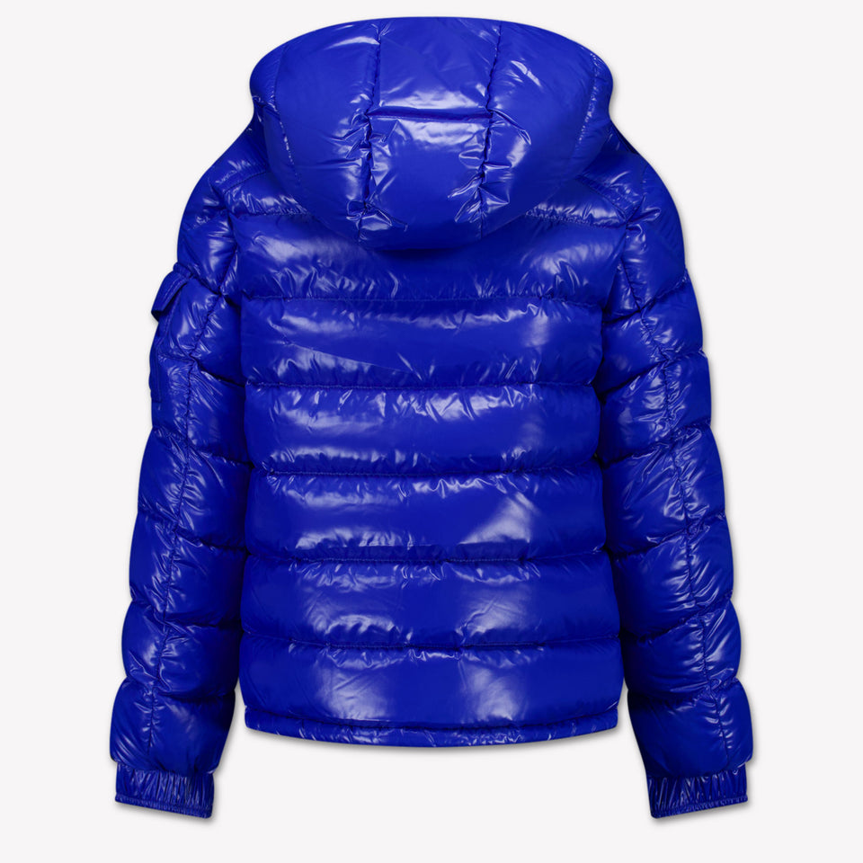 Moncler Maya Kinder Jongens Winterjas In Cobalt Blauw
