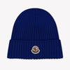Moncler Kinder Unisex Muts In Cobalt Blauw
