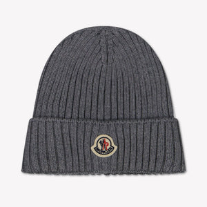 Moncler Kinder Unisex Muts In Grijs