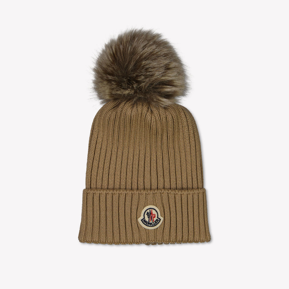 Moncler Kinder Meisjes Muts In beige