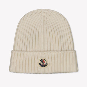 Moncler Kinder Unisex Muts In Off White