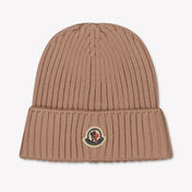 Moncler Kinder Unisex Muts In Licht Roze