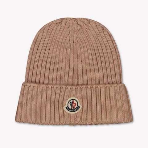 Moncler Kinder Unisex Muts In Licht Roze