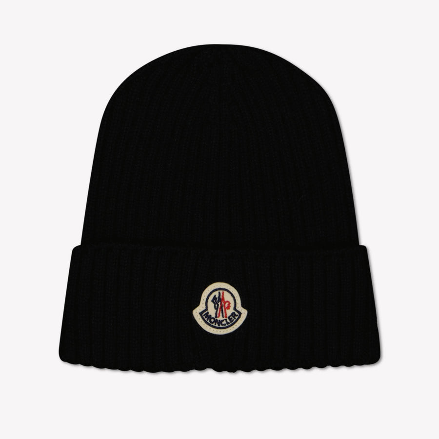 Moncler Kinder Unisex Muts In Zwart