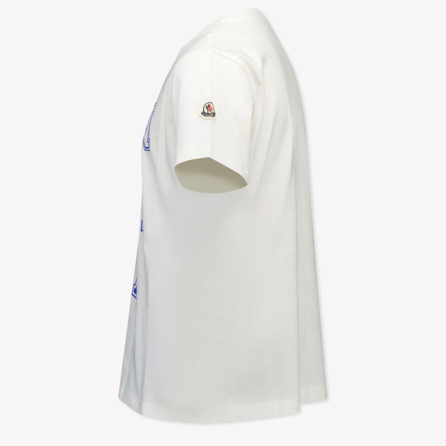 Moncler Kinder Jongens T-Shirt In Wit