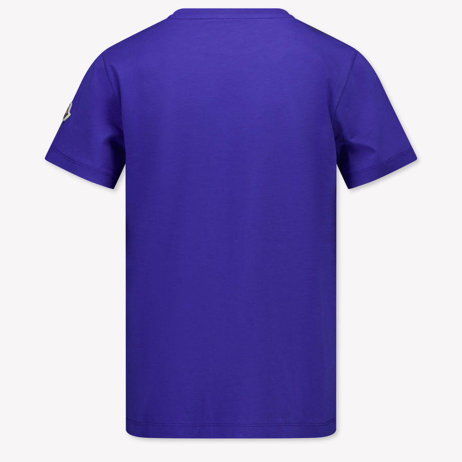 Moncler Kinder Jongens T-Shirt In Cobalt Blauw