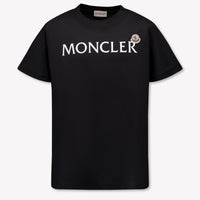 Moncler Kinder Jongens T-Shirt In Zwart