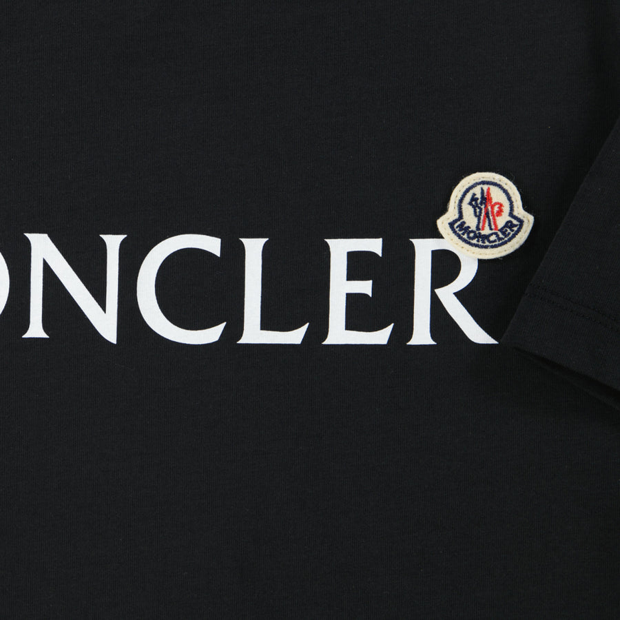 Moncler Kinder Jongens T-Shirt In Zwart