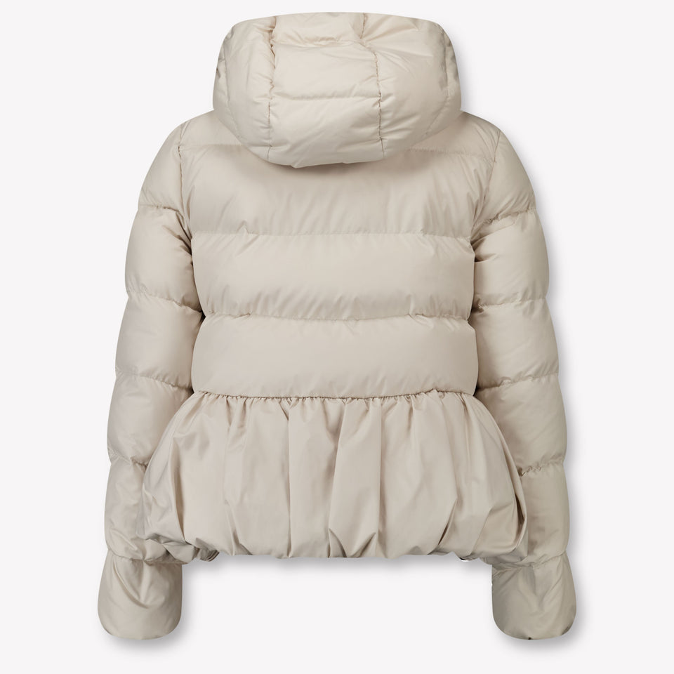 Moncler Elizaveta Kinder Meisjes Winterjas In Ecru