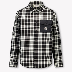 Moncler Kinder Jongens Blouse In Zwart