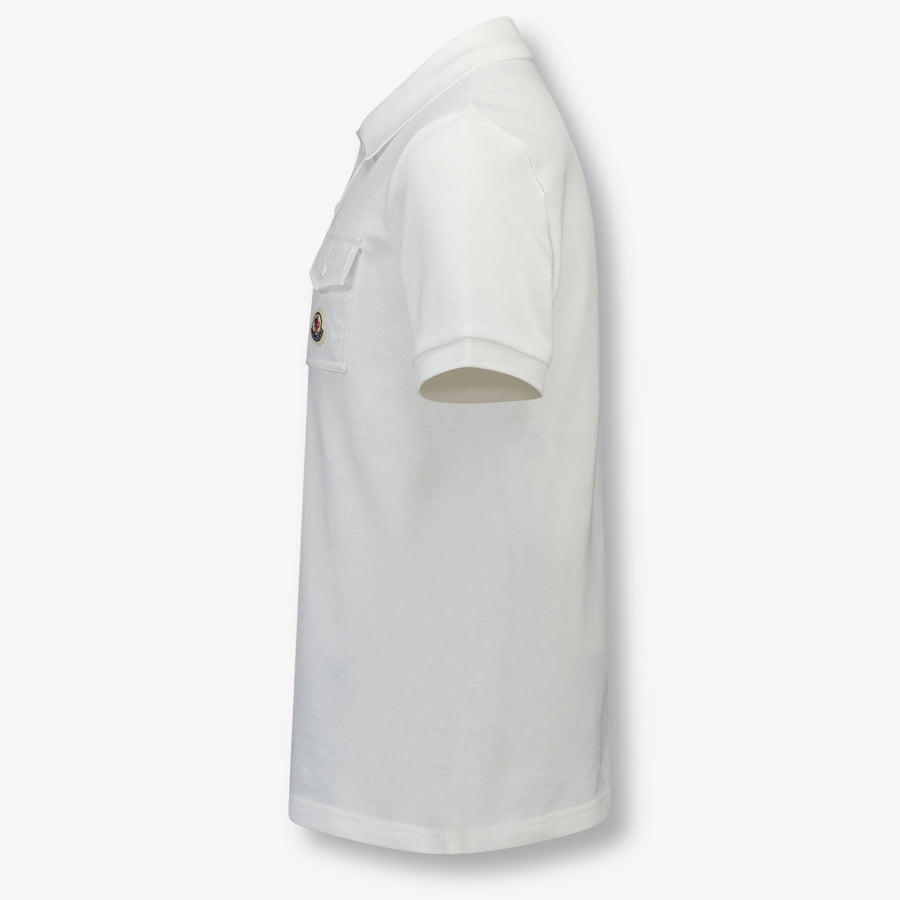 Moncler Kinder Jongens Polo In Wit
