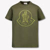 Moncler Kinder Jongens T-Shirt In Donker Groen