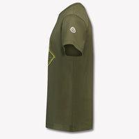 Moncler Kinder Jongens T-Shirt In Donker Groen