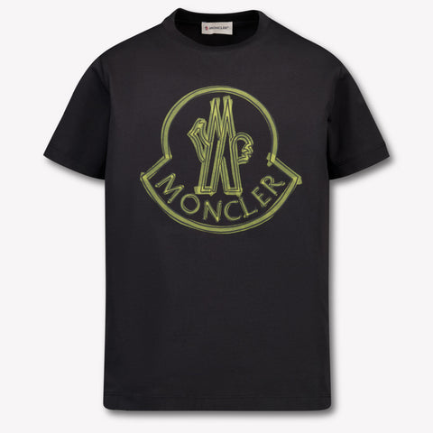 Moncler Kinder Jongens T-Shirt In Zwart