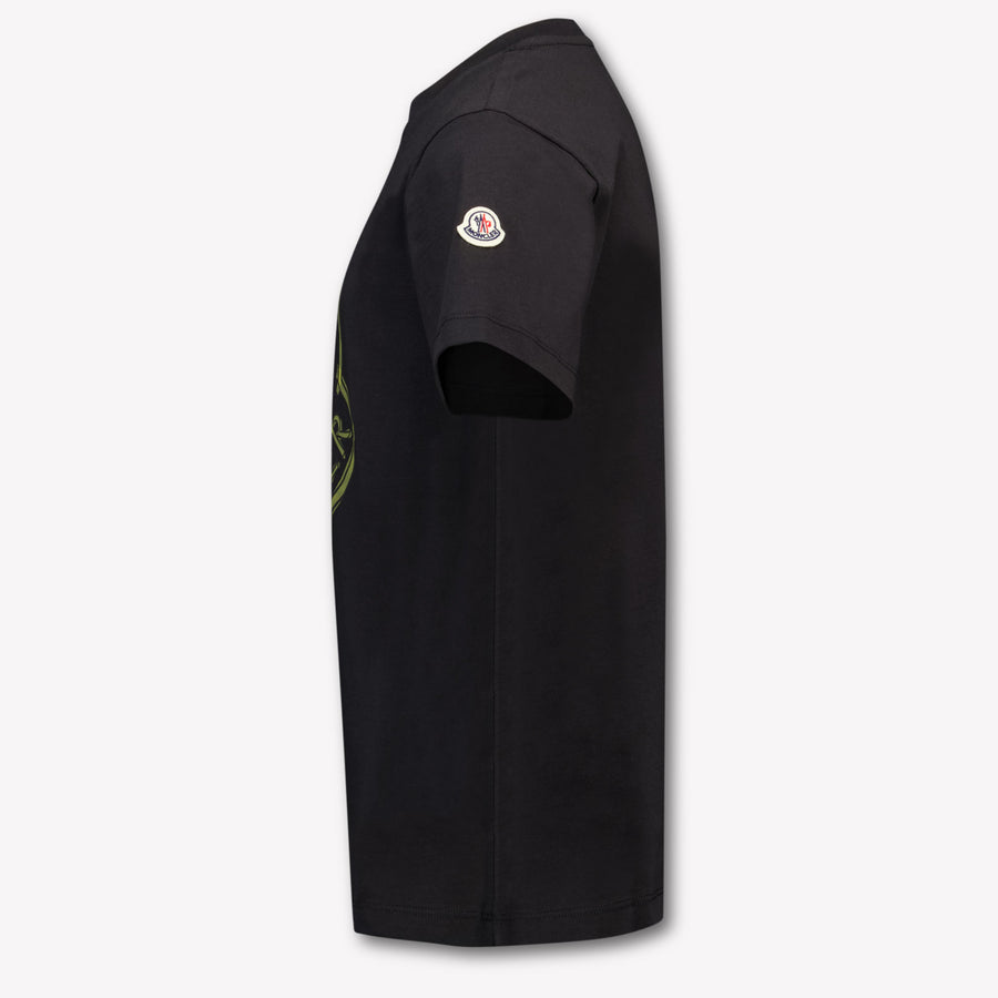 Moncler Kinder Jongens T-Shirt In Zwart