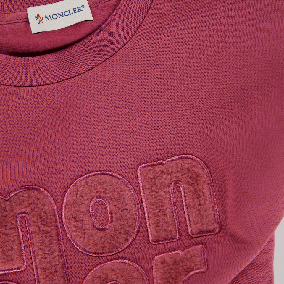 Moncler Kinder Meisjes Trui In Roze