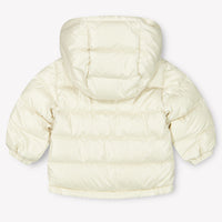 Moncler Mesles Baby Jongens Winterjas In Licht Beige