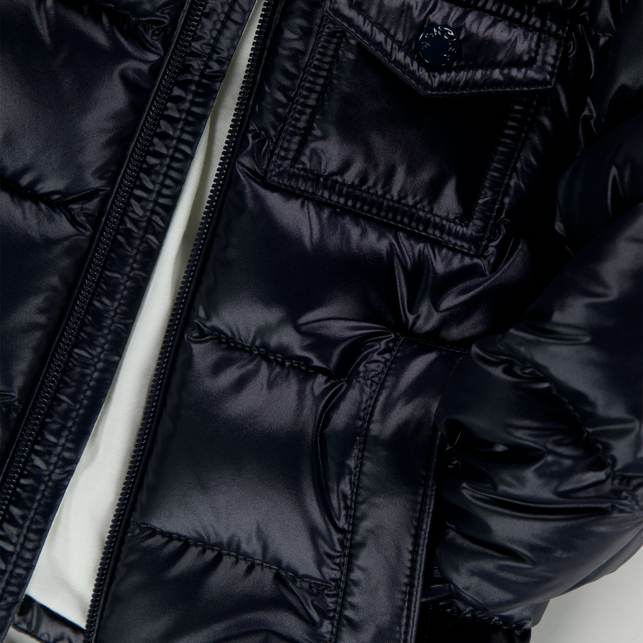 Moncler Mesles Baby Jongens Winterjas In Navy