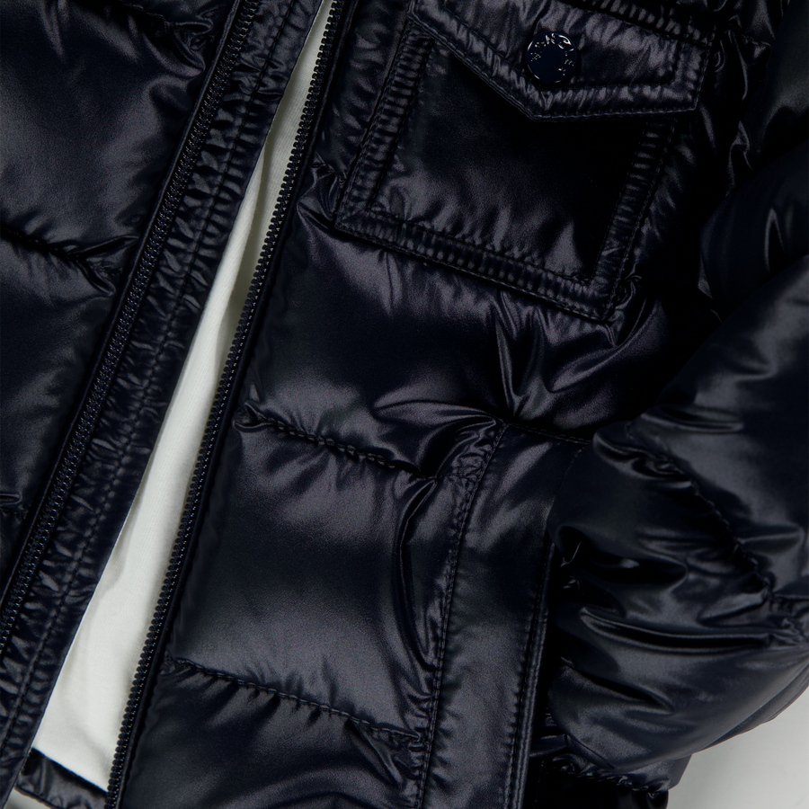 Moncler Mesles Baby Jongens Winterjas In Navy