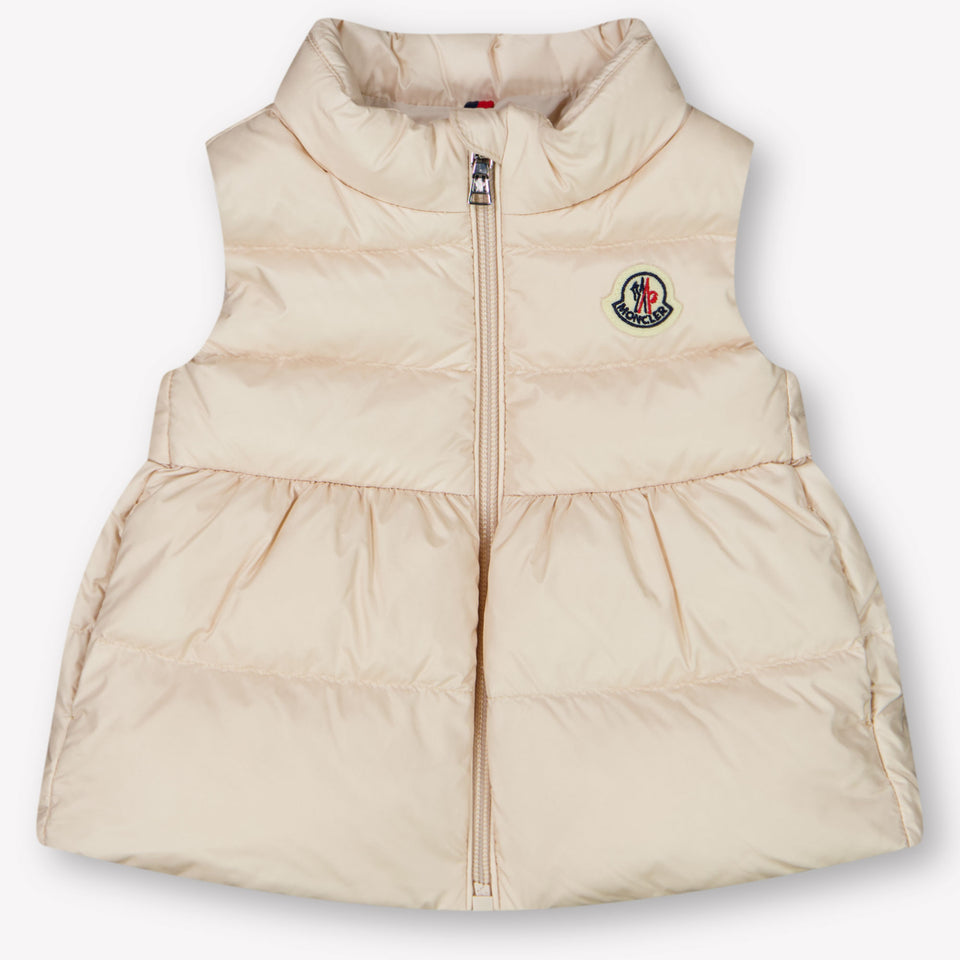 Moncler Hivette Baby Meisjes Bodywarmer In Licht Roze