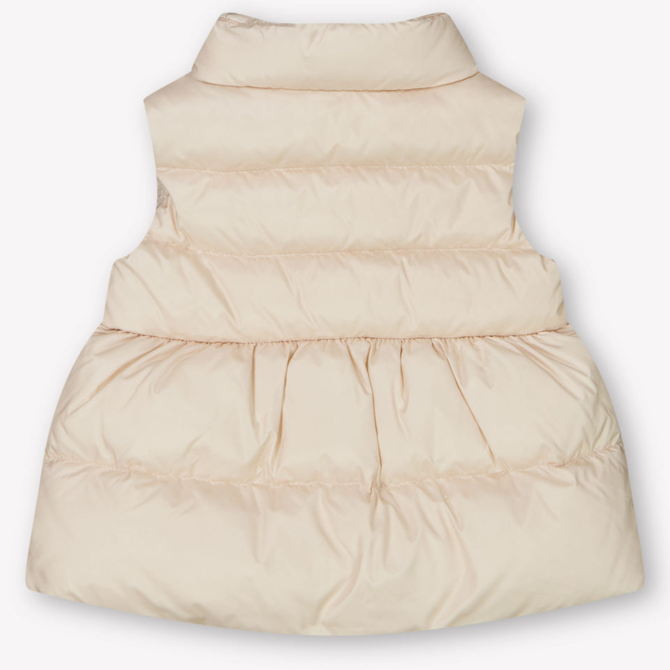Moncler Hivette Baby Meisjes Bodywarmer In Licht Roze