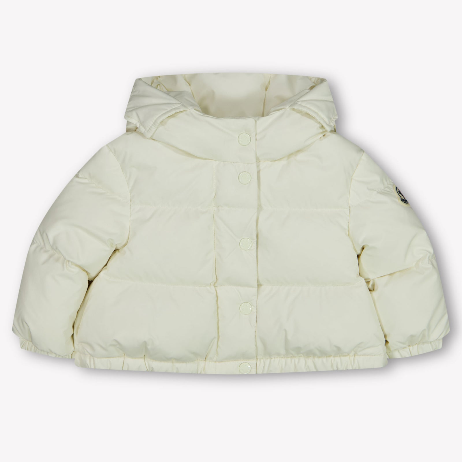 Moncler Laurie Baby Meisjes Winterjas In Off White