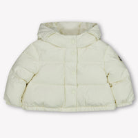 Moncler Laurie Baby Meisjes Winterjas In Off White