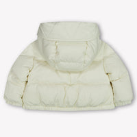 Moncler Laurie Baby Meisjes Winterjas In Off White