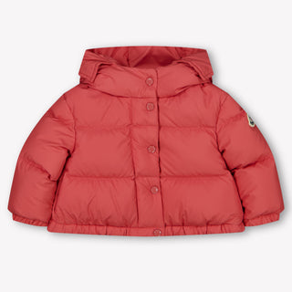 Moncler Laurie Baby Meisjes Winterjas In Donker Roze