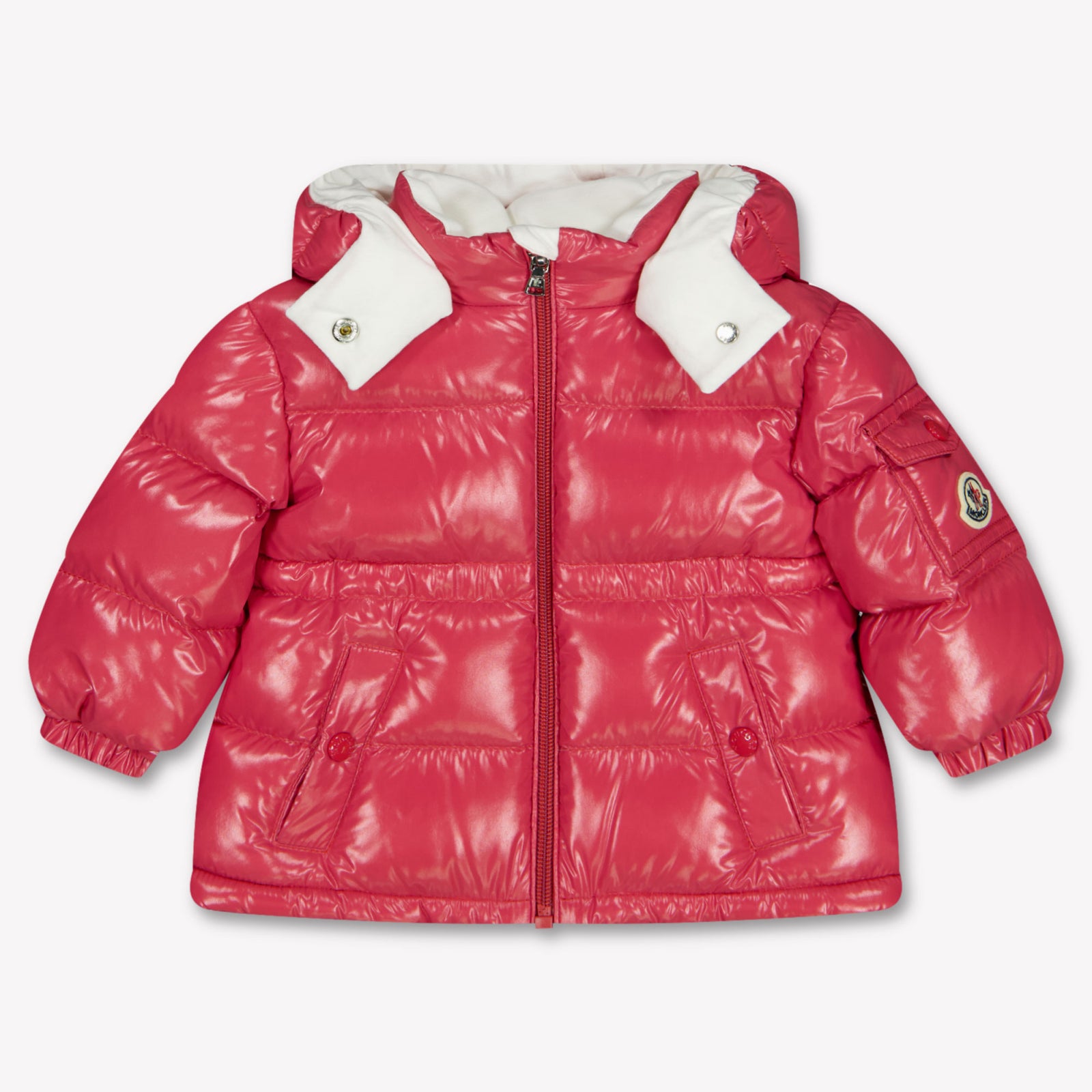 Moncler Maire Baby Meisjes Winterjas In Fuchsia