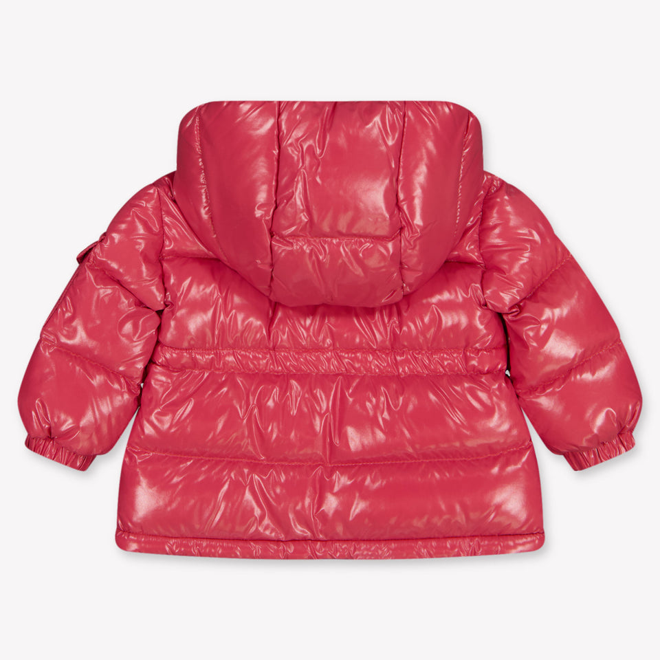 Moncler Maire Baby Meisjes Winterjas In Fuchsia