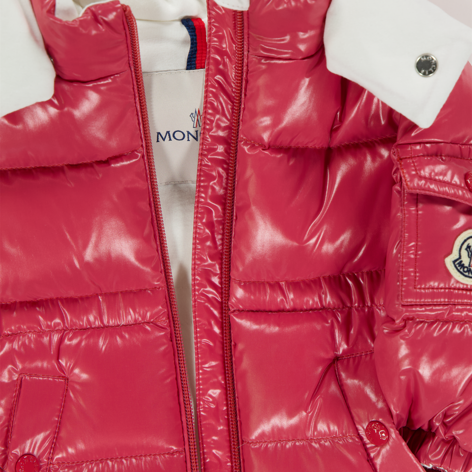 Moncler Maire Baby Meisjes Winterjas In Fuchsia