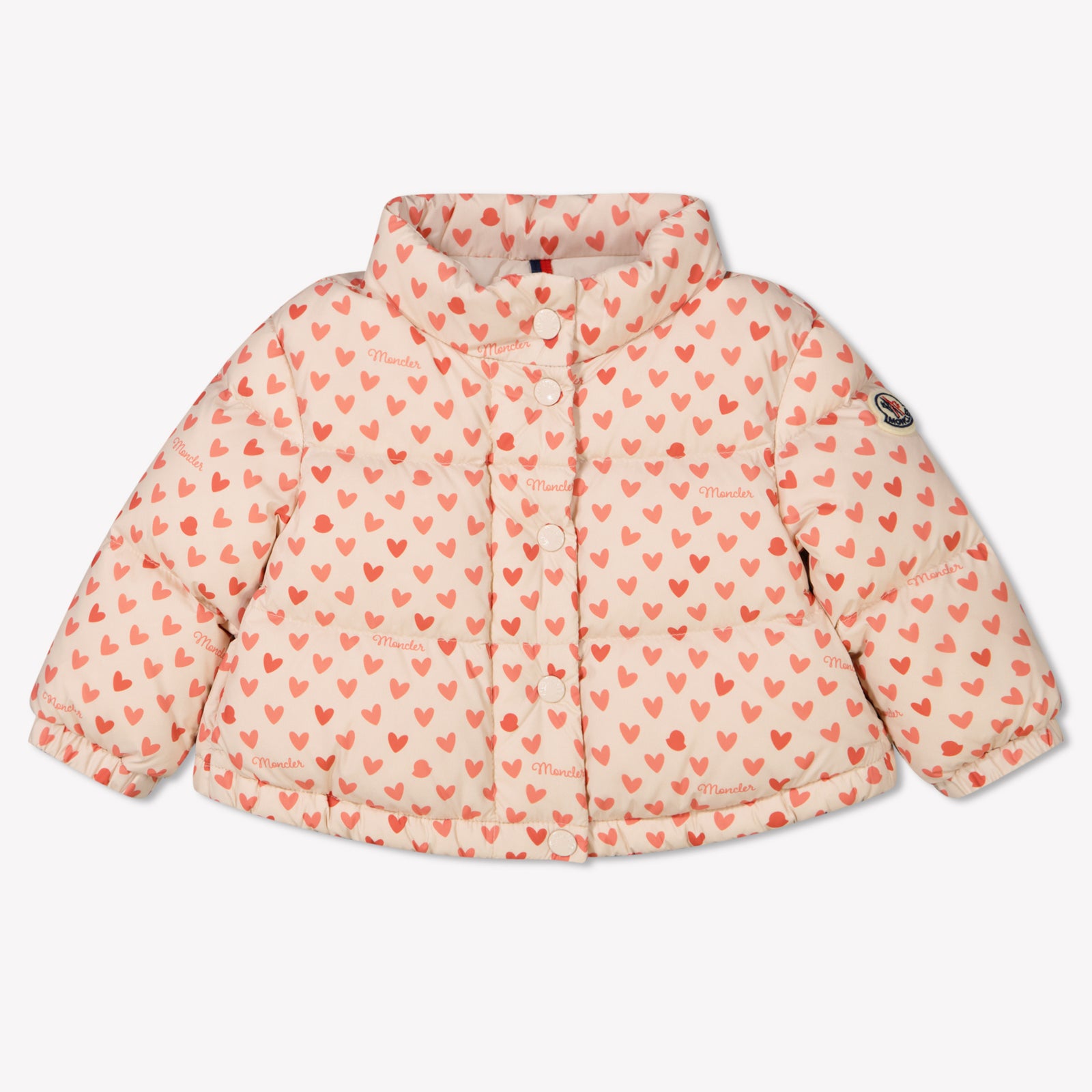 Moncler Bashira Baby Meisjes Winterjas In Off White