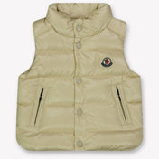 Moncler Bernard Baby Jongens Bodywarmer In Licht Beige