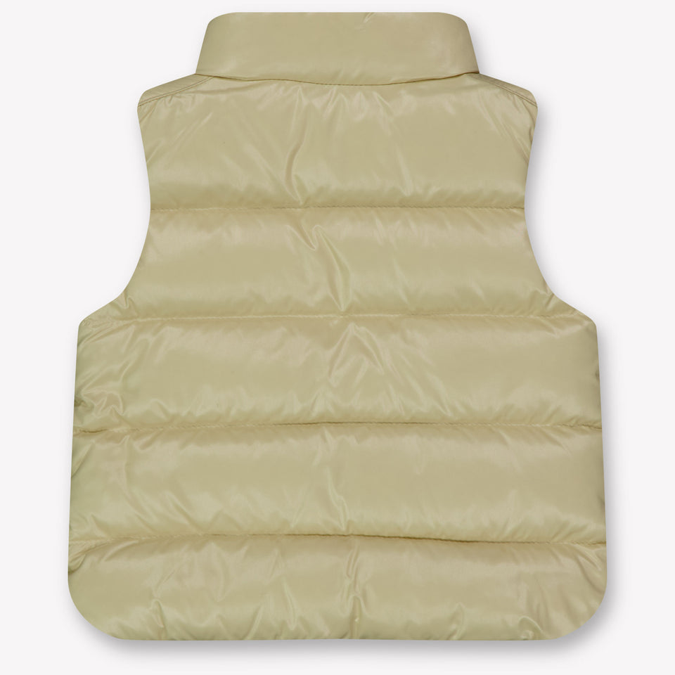 Moncler Bernard Baby Jongens Bodywarmer In Licht Beige