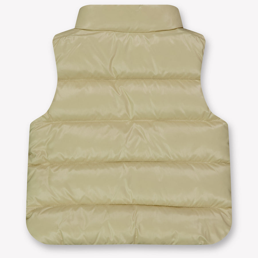 Moncler Bernard Baby Jongens Bodywarmer In Licht Beige