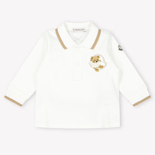 Moncler Baby Jongens Polo In Off White