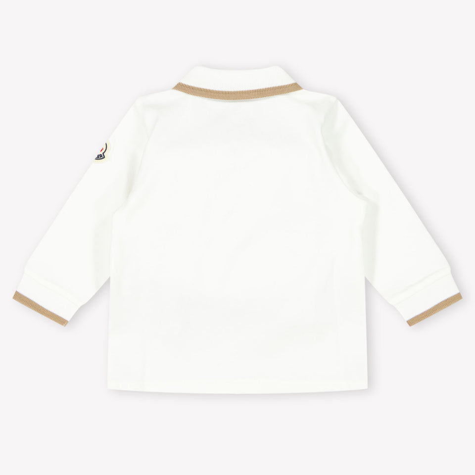 Moncler Baby Jongens Polo In Off White