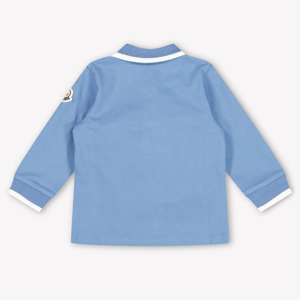 Moncler Baby Jongens Polo In Licht Blauw