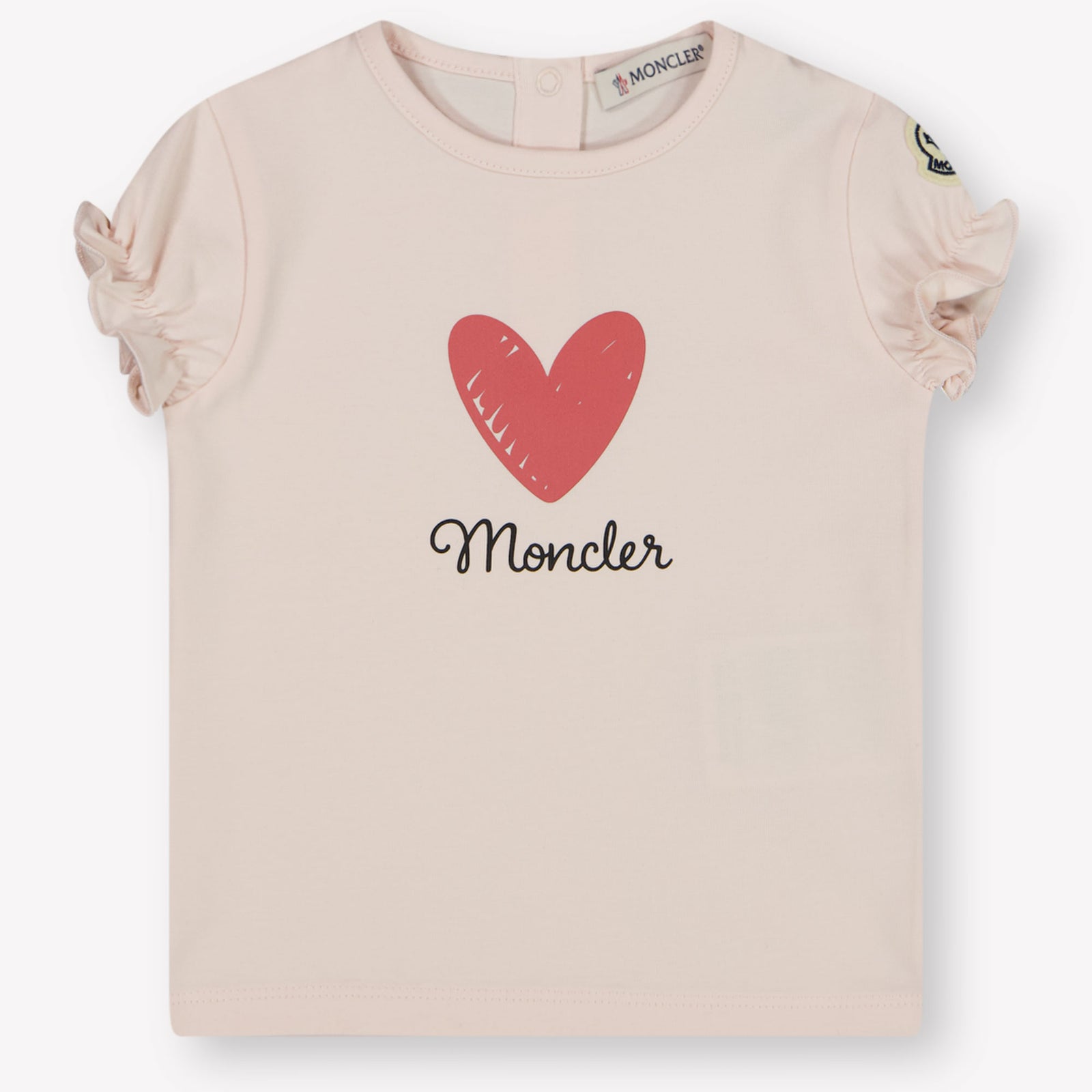 Moncler Baby Meisjes T-Shirt In Licht Roze