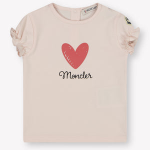 Moncler Baby Meisjes T-Shirt In Licht Roze