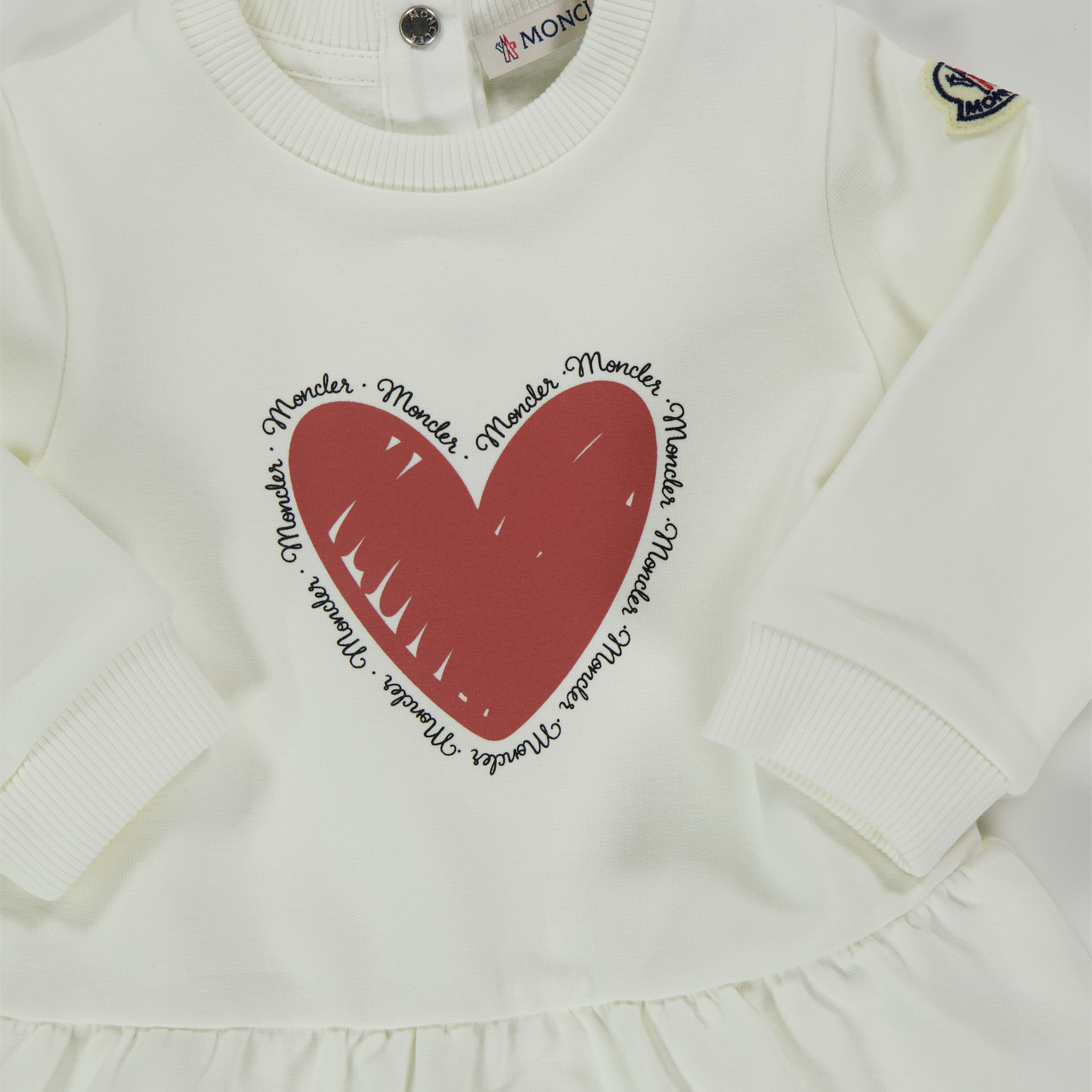 Moncler Baby Meisjes Jurk In Off White