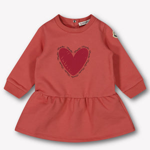 Moncler Baby Meisjes Jurk In Donker Roze