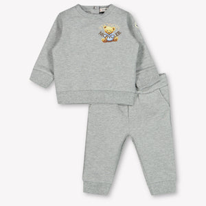 Moncler Baby Jongens Joggingpak In Grijs