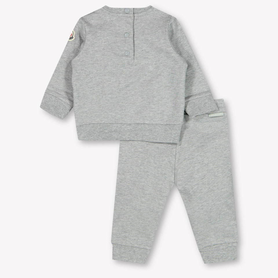 Moncler Baby Jongens Joggingpak In Grijs