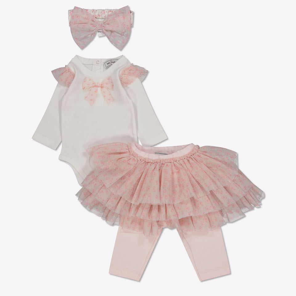 MonnaLisa Baby Meisjes Boxpakje in Licht Roze