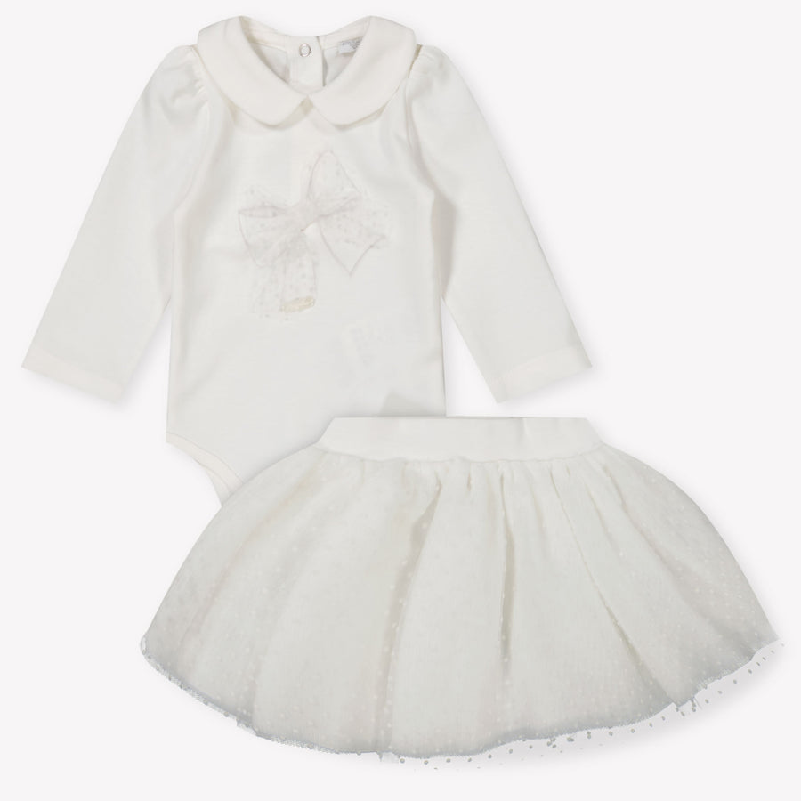MonnaLisa Baby Meisjes Boxpakje in Off White