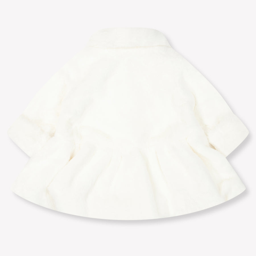 MonnaLisa Baby Meisjes Faux Fur Jassen in Off White
